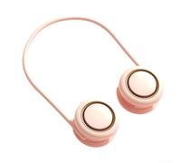 Bebykilemi Ventilateur de cou portable rechargeable 2000 mAh Mini ventilateur personnel de refroidissement réglable 3 vitesses ventilateur de voyage pour sports de plein air camping randonnée (rose)