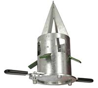 Dispositif de décharge pour conteneur souple avec trappe refermable