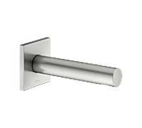 Bec de baignoire KEUCO IXMO 59545210102 saillie 180 mm, finition inox, rosace carrée