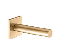 Bec de baignoire KEUCO IXMO 59545250102 saillie 180 mm, laiton brossé, rosace carrée