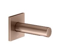 KEUCO IXMO Bec déverseur pour baignoire, rosace carrée, saillie 130mm, 59545290002, Couleur: rouge or brossÃ©