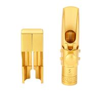 Bec de saxophone alto en laiton, Mib 5C, professionnel, avec capuchon, ligature, couvercle coulissant givré, pour débutants et professionnels