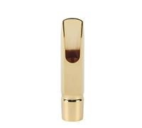 Bec de Saxophone M¨¦tal Alto Ligature de Saxophone T¨ºte de Saxophone avec 2 Pads et Capuchon pour Performance ¨¤ Rythme Rapide et Tons ¨¦lev¨¦s