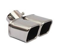 Bec d'échappement Embout de Tube pour arrière de voiture universel, pour buse, Double garniture d'extrémité avec 3 vis, queue de voiture pour sortie de silencieux(1)