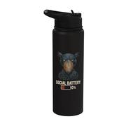 Bec-en-sabot Social Battery 0% Passion Oiseau Stainless Steel Insulated Water Bottle