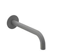 Herzbach Deep Grey bec mural 23.451400.2.06 240 mm, avec rosace murale d= 65mm, gris mat