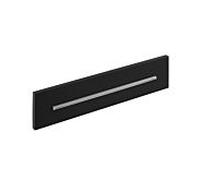 Herzbach bec de mur d'inondation noir profond 23.696000. 2000 .12 noir mat, pour montage encastré, 346 x 80 mm