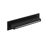 Herzbach bec de mur d'inondation noir profond 23.697000. 2000 .12 noir mat, pour montage mural, 346 x 80 mm, saillie 63,5 mm
