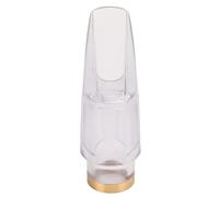 Bec Saxophone Alto, Plastique Transparent, Arêtes Arrondies, Remplacement Léger et Durable - Son Riche et Plein, Confort Optimal, Pour Débutants et Professionnels