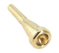 Bec Trompette 7C Débutant Enfant Diamètre Intérieur Bec Trompette(Gold 7C) | Alliage pour cuivre pour robuste, placage or brillant, taille 3C standard, conception assistée par ordinateur, pour joueurs