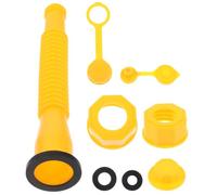 Bec Verseur à Gaz de Remplacement, Kit Visserie pour Jerrican | Plastique et Fer, Jaune, Compact et Léger, pour Voyager, Identification Facile, Limite les Éclaboussures