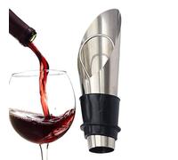 Bec verseur à vin - Aérateur de vin | Bec verseur d'aération et bec verseur | 2 pièces 2 en 1 | Bec verseur de vin en acier inoxydable | Bouchons à vin | Décanteur aérateur de vin