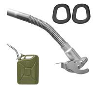 Bec verseur : bec verseur flexible pour bidon d'essence 5/10/20 L, tuyau de sortie en métal flexible avec 2 joints en caoutchouc de rechange pour bidon en tôle d'acier, bec verseur pour voiture/camion