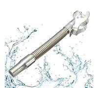 Bec verseur de jerrican argenté flexible facile à verser hermétiquement verrouillable pour carburant, bec verseur à long bec flexible
