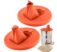 Bec verseur de peinture | Lot de 2 couvercles verseurs de rangement de peinture - Joint sécurisé avec buse intégrée, empêche les déversements, les gouttes et les salissures, accessoires de rangement