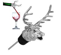 Bec verseur élégant en forme de tête de cerf avec bouchon de bouteille - Bec verseur 2 en 1 pour servir et conserver sans effort, idéal pour la maison, les repas élégants et les occasions spéciales