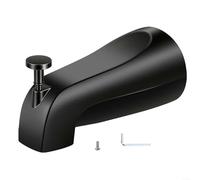 Bec verseur en métal avec mécanisme d'inverseur à traction avant conçu pour les installations filetées IPS de 1,27 cm et 1,27 cm en cuivre antidérapant (noir)