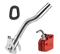 Bec Verseur Jerrican Metal Bec Bidon Flexible en Acier pour Bidon Carburant Essence 5 10 20 Litres