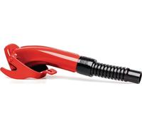 Bec verseur pour essence/diesel sans sécurité de remplissage L.280mm L.68mm rouge IL0228