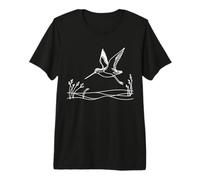 Becasse Linéaire Observateur Oiseaux T-Shirt Haut de Gamme