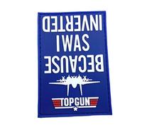 Because I Was Inverted Bleu Tactique PVC Moral équipe Patch