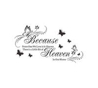 Because Someone We Love Is In Heaven Removable Art Murals Wall Stickers Decals for Living Room Bedroom Bathroom Decoration
