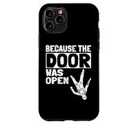 Because The Door Was Open Skydiver Pun Parachutist Skydiving Coque pour iPhone 11 Pro