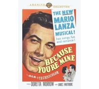 Because You'Re Mine (DVD) James Whitmore Dean Miller Doretta Morrow Mario Lanza