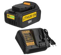 BECDXPal 18V 5,0Ah Batterie pour Dewalt 18V Batterie avec Chargeur DCB118 | Batteria de rechange pour Dewalt DCB184 DCB200 DCB182 DCB180 DCB181 DCB205