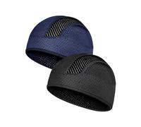 Becellen 2 Pièces Bonnets de Cyclisme, Respirant Été Bonnet de Sport Élastique Casquette Vélo Skull Cap Doublure Casque pour Homme & Femme