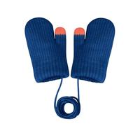 Becellen Moufles Bebe, Chauds Anti-Perdu Gants Enfant Hiver Doublure Polaire Moufles Adorable Tricotées Mignon Moufle avec Cordon pour 0-3 Ans Filles Garçons