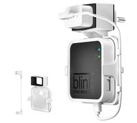 BECEMURU Blink Sync Module Support de Fixation Murale Stability ABS Support de Montage Mural Support de Support avec câble de Charge pour Blink Sync Module 1/2 de sécurité Domestique (Blanc)