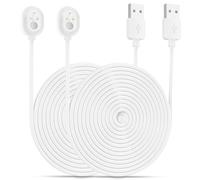 BECEMURU Câble de charge Arlo Ultra/Arlo Pro 3 Câble magnétique résistant aux intempéries pour Arlo Ultra/Arlo Pro 3 caméra de surveillance(blanc) (30ft/9m, 2 Paquet)