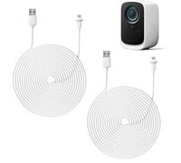 BECEMURU Câble de charge pour caméra de sécurité Eufy Security S300 EufyCam 3C, câble d'extension de 9 m, câble d'alimentation rapide résistant aux intempéries (blanc, lot de 2)