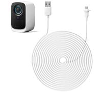 BECEMURU Câble de charge pour caméra de sécurité Eufy Security S300 EufyCam 3C, câble d'extension de 9 m, câble d'alimentation rapide résistant aux intempéries (blanc)