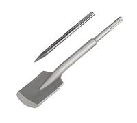 Bêche à Argile Bêche à argile, tige de 17 x 4,3 pouces, foret marteau-piqueur en acier 40Cr, tranchée et creusement for gravier sol gelé pour creuser des semis