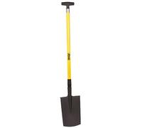 Ribiland - Bêche à bord plat PROJ90VF28 - 20 x 28 cm, manche fibre en T 90 cm