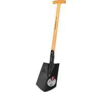 Bêche compacte IDEAL forme Geestemünder, taille 0, noir, manche en T en frêne 60 cm - 15040095