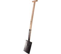 Bêche d'arrachage feuille 285x180mm taille 2 avec manche en T manche-L.950mm 2800g KRUMPHOLZ