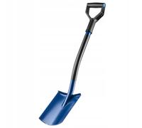 Bêche de jardin KADAX avec tête en acier, rectangle, bleu, 17 x 83 cm