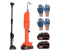 Bêche électrique, Cultivateur sans Fil Rechargeable 2500 TR/Min avec 2 Batteries De 1,5 Ah, Course De Travail De 30 mm, Motoculteur Portable pour Ameublir La Terre Et Désherber with-Rod