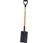 Bêche en acier BURI avec manche en frêne Bêche de jardinage Bêche de cimetière Pelle
