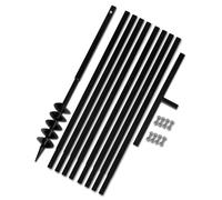 Bêche et tarière manuelle 100mm Avec Rallonge mèche tarière 9 m Bêches vidaXL