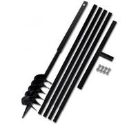 Bêche et tarière manuelle 120 mm avec rallonge mèche outils garage atelier bricolage Helloshop26 3402075 G