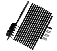 Bêche et tarière manuelle 150 mm avec Rallonge 13 m acier