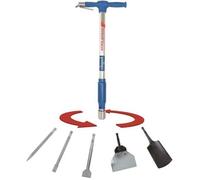 Scheppach Bêche pneumatique universelle AERO 2 SPADE 5-en-1 Fer forgé Pression de travail 6,3 bars