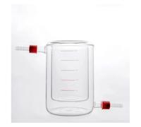 Bécher à enveloppe 50 ml, 100, 250, 500, 1000, 2000 avec petit récipient amovible en verre borosilicaté GL14 mm B18 Équipements de laboratoire