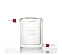 Bécher à enveloppe 50 ml, 100, 250, 500, 1000, 2000 avec petit récipient amovible en verre borosilicaté GL14 mm B18 Équipements de laboratoire