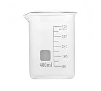 Bécher de forme basse en verre borosilicaté G3.3 de 10 à 5000 ml, tasse à mesurer professionnelle graduée en verre, 1 pièce(400)