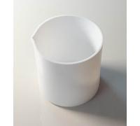 Bécher en PTFE de 400 ml - Creuset en plastique résistant aux hautes températures for laboratoires de chimie et de biologie, sans couvercle, 1 pièce